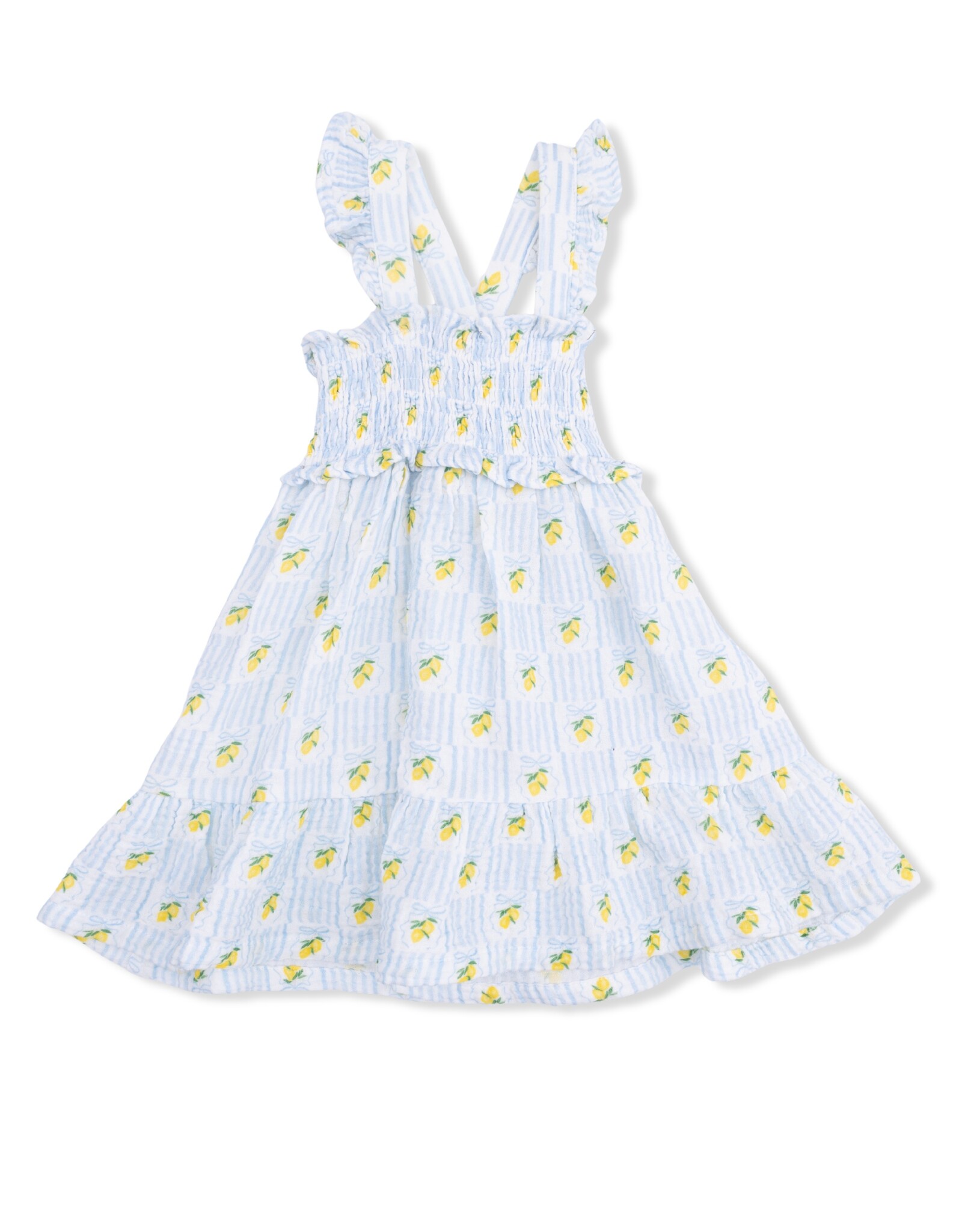 Angel Dear ADS26 Lovely Lemons Smocked Ruffle Sundress