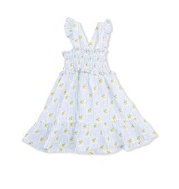 Angel Dear Lovely Lemons Smocked Ruffle Sundress