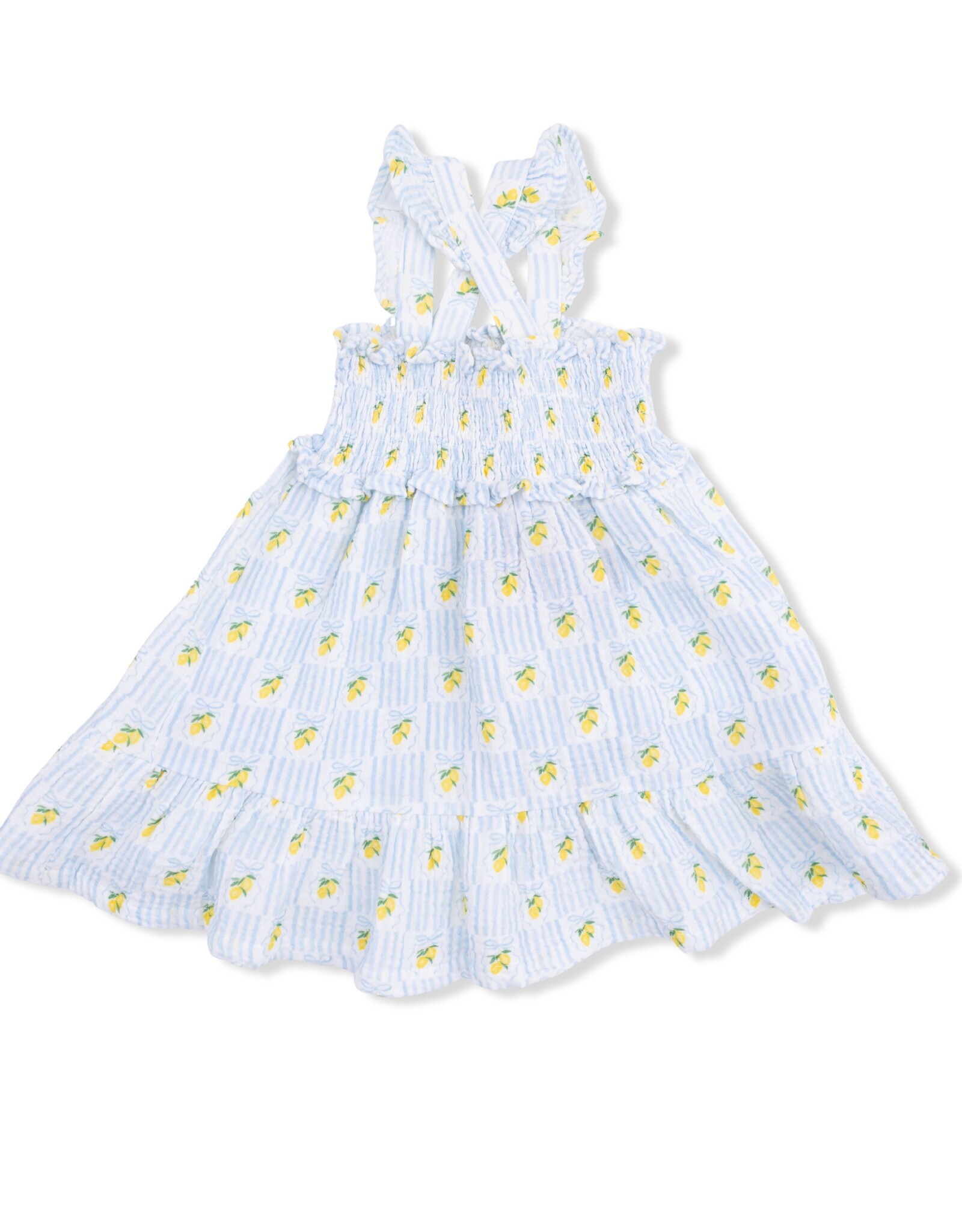 Angel Dear ADS26 Lovely Lemons Smocked Ruffle Sundress
