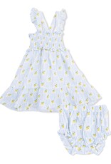 Angel Dear ADS26 Lovely Lemons Smocked Ruffle Sundress