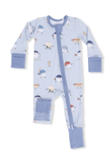 Angel Dear ADS26 2 Way Zipper Romper Baseballs Playing Baseball