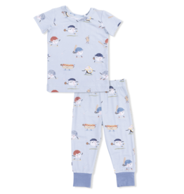 Angel Dear Short Sleeve Lounge Wear Baseballs Playing Baseball