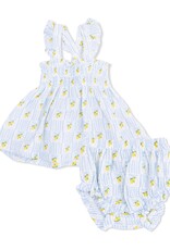 Angel Dear ADS26 Lovely Lemons Smocked Top/Bloomer
