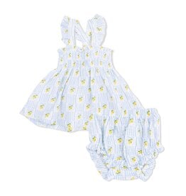 Angel Dear Lovely Lemons Smocked Top/Bloomer