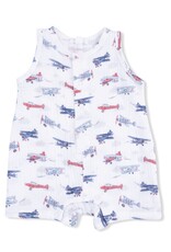 Angel Dear ADS26 Vintage Planes Shortie Romper