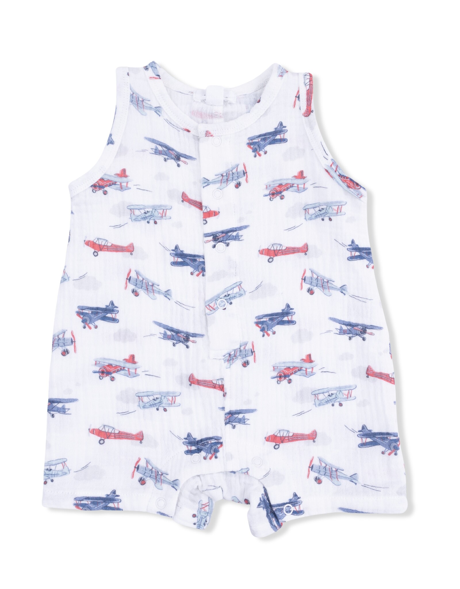 Angel Dear ADS26 Vintage Planes Shortie Romper