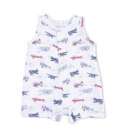 Angel Dear Vintage Planes Shortie Romper