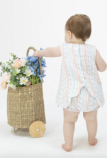 Angel Dear ADS26 Tulip Stripe Scallop Back Top/Bloomer