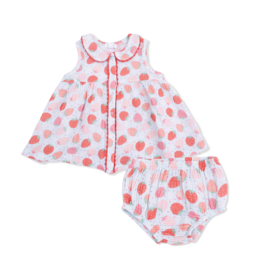 Angel Dear Strawberry Bliss Jill Dress/Bloomer