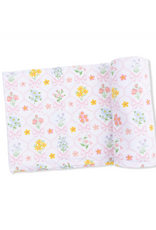 Angel Dear ADS26 Swaddle Blanket 45x45 Spring Blooms Bow Trellis
