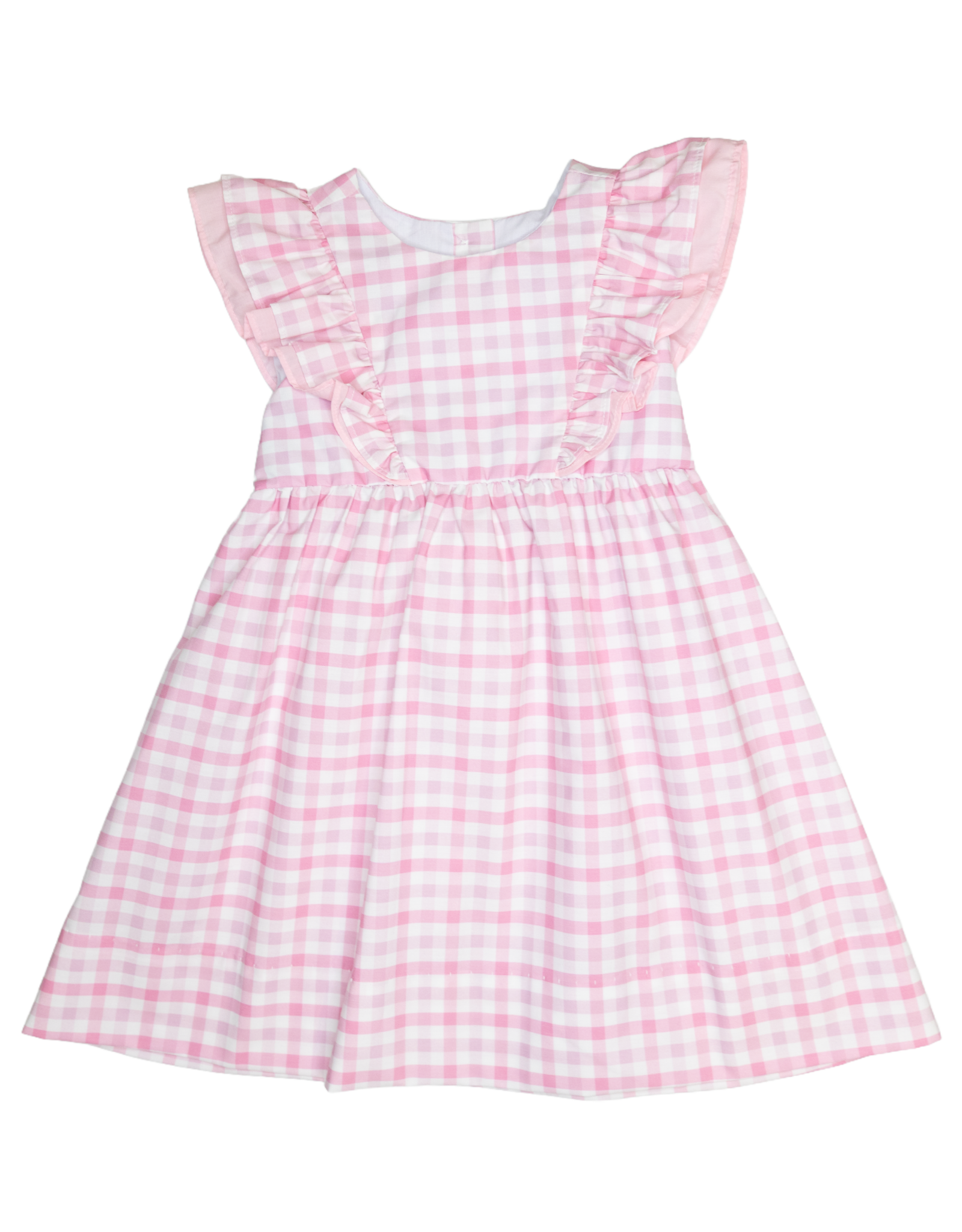 Charming Little One GQ1867 Pink Plaid Daphne Dress