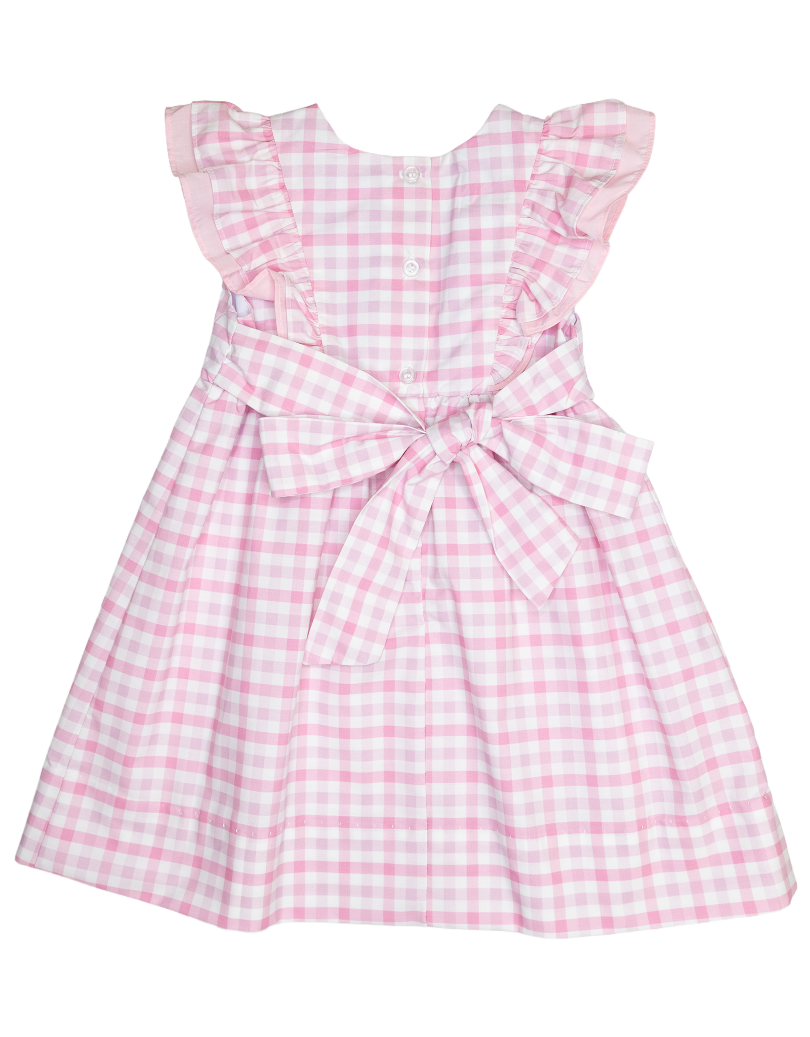 Charming Little One GQ1867 Pink Plaid Daphne Dress