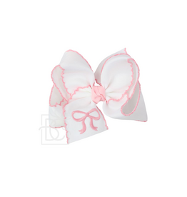 Beyond Creations Pink Embroidered Bow