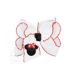 Beyond Creations Embroidered Mouse Bow Huge 5.5"