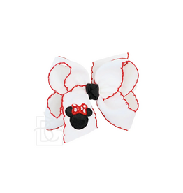 Beyond Creations Embroidered Mouse Bow Large 4.5"