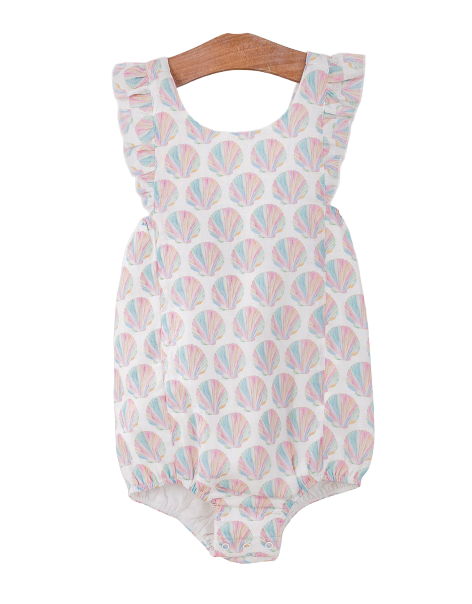 Nola Tawk Shell Yeah! Muslin Bubble Romper