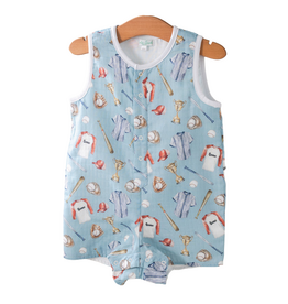 Nola Tawk Let's Play Ball Muslin Shortall