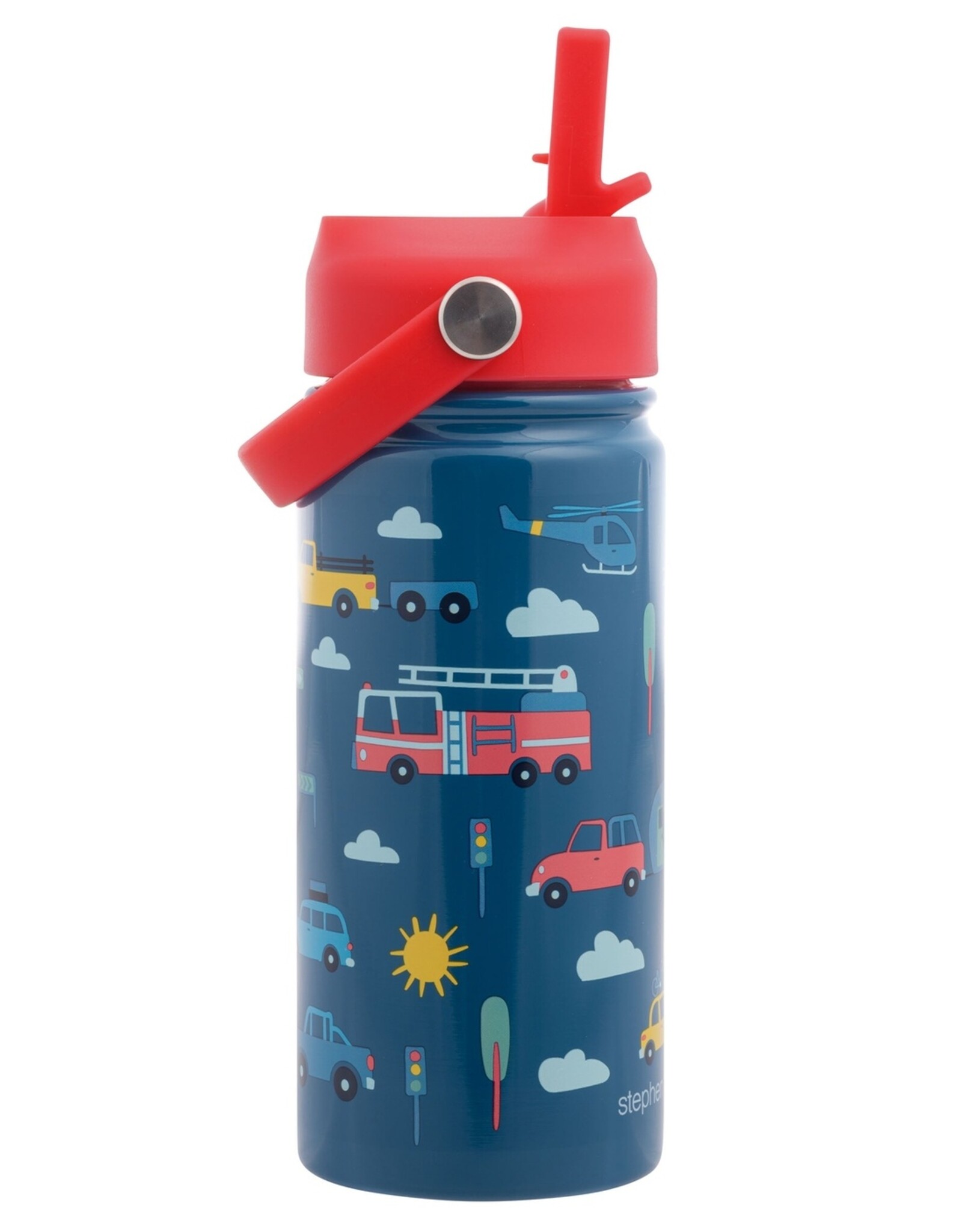 Stephen Joseph SJ Stainless Steel Bottle w/Handle