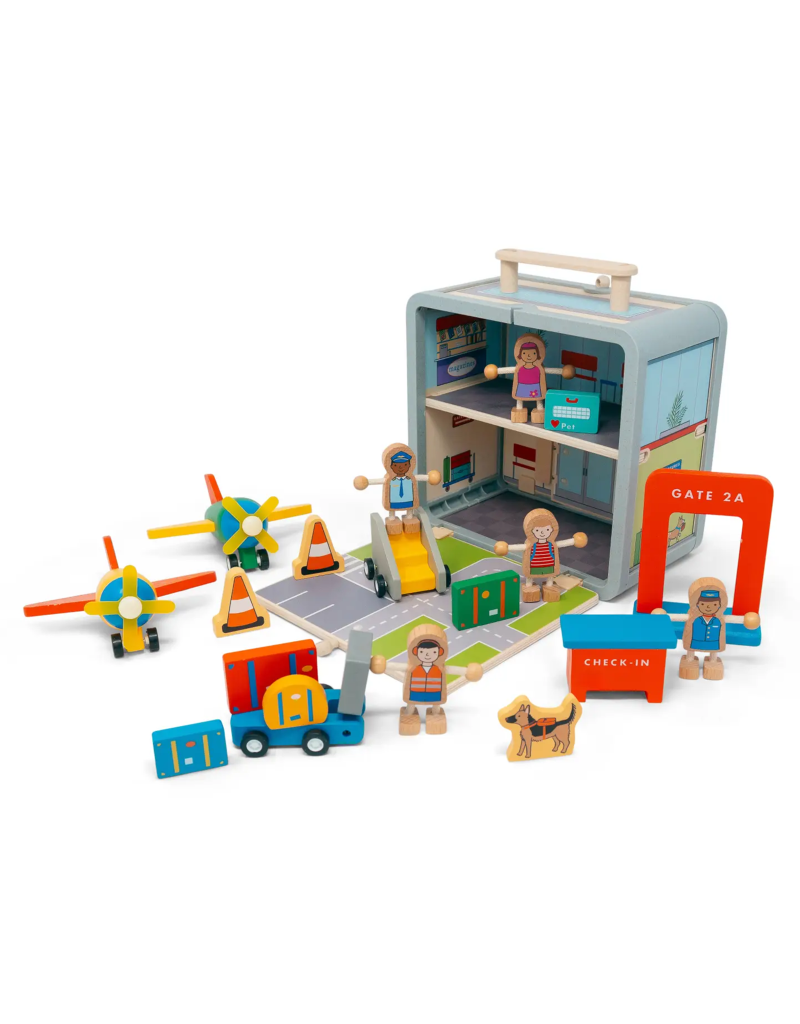 Jack Rabbit Creations Airport Suitcase Playset