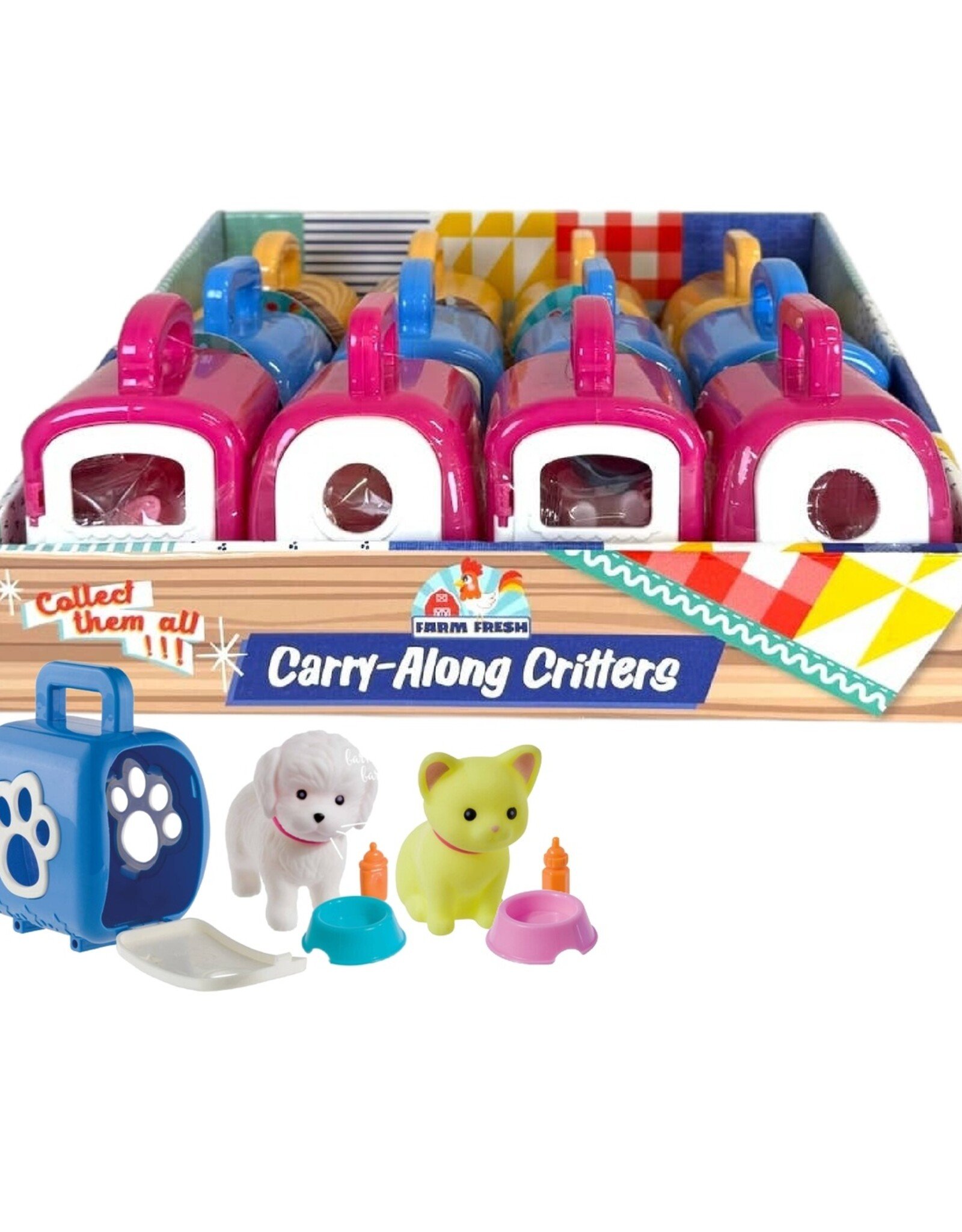 Toysmith Farm Fresh Carry Along Critters