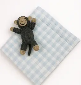 A Soft Idea Gingham Check Blanket Blue