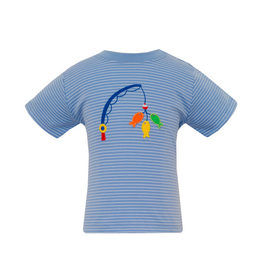 Claire and Charlie Fishing Lures Applique Shirt