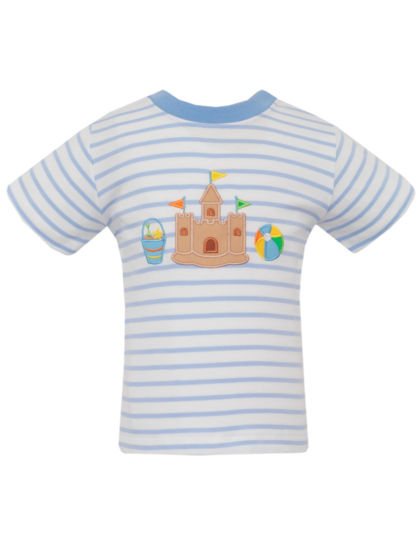 Claire and Charlie 5017P Sand Castle Applique Shirt