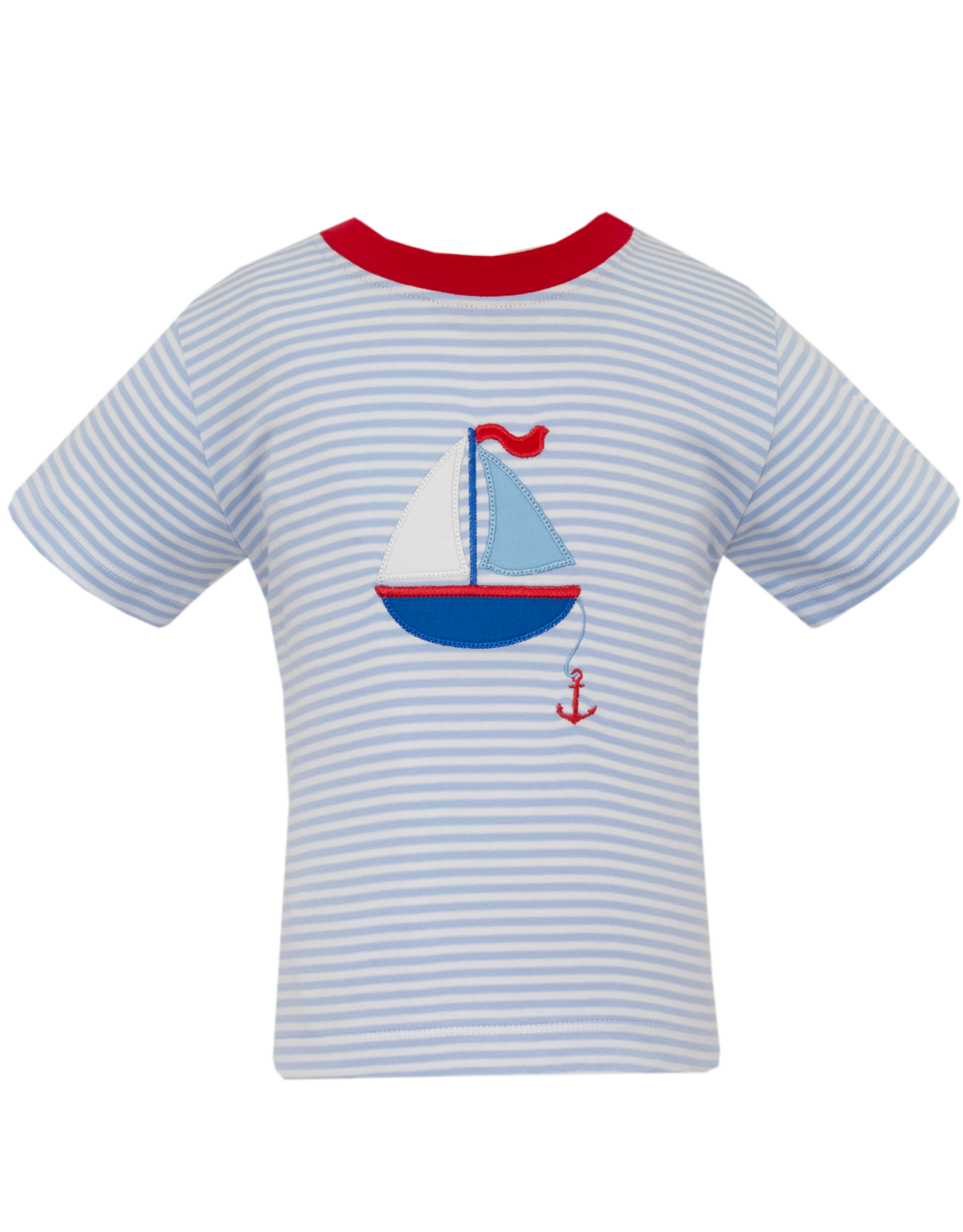 Claire and Charlie 5016P Sailboat Applique Shirt