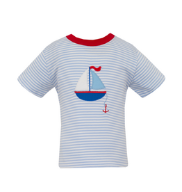 Claire and Charlie Sailboat Applique Shirt