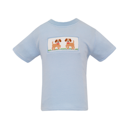 Anavini Puppies Smocked Shirt