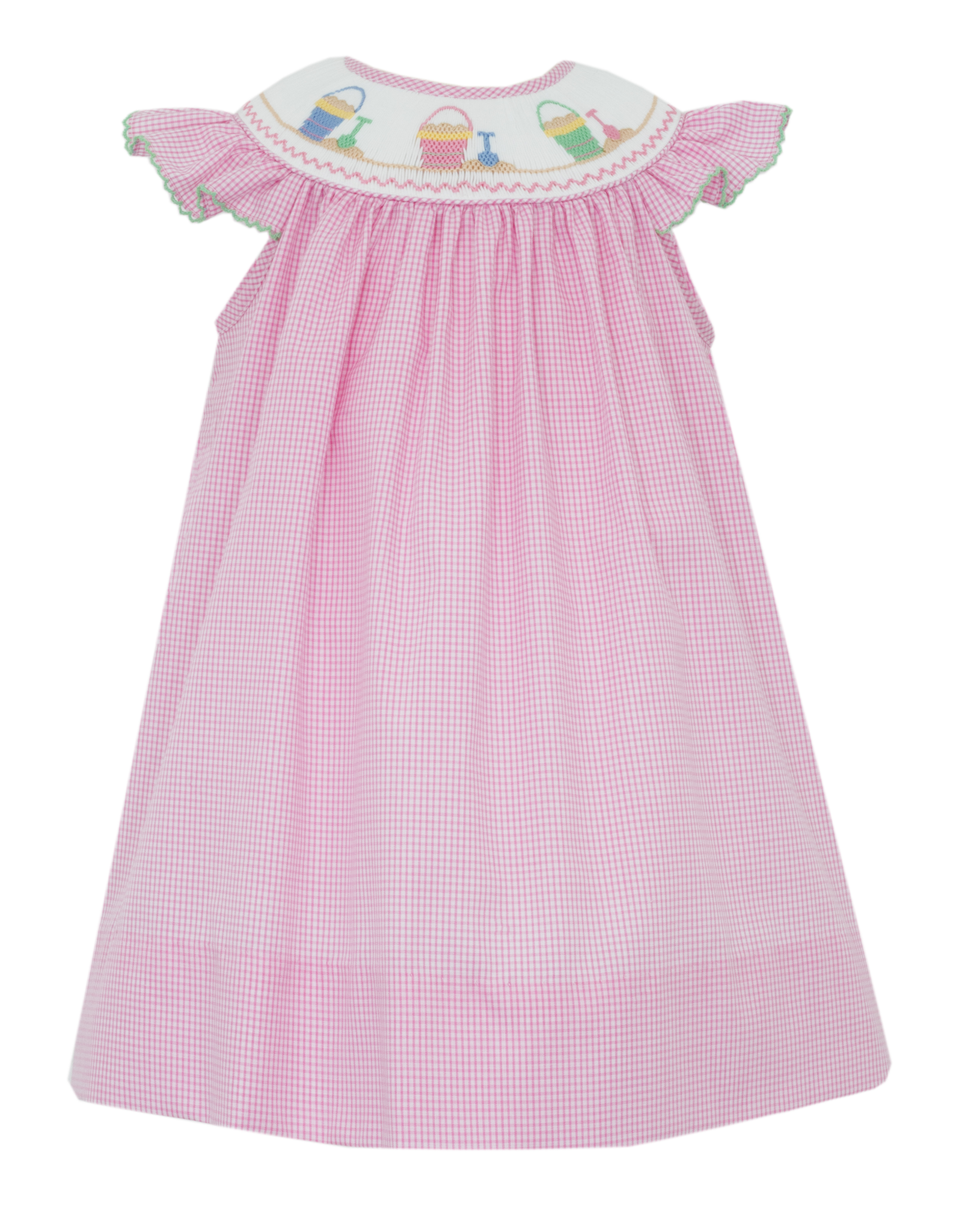 Petit Bebe 132R Sand Pail Smocked Sun Dress