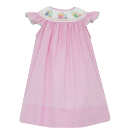 Petit Bebe Sand Pail Smocked Sun Dress