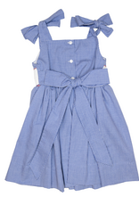 Lulu Bebe LBS26 Jackie Patriotic Popsicle Smocked Waist Dress