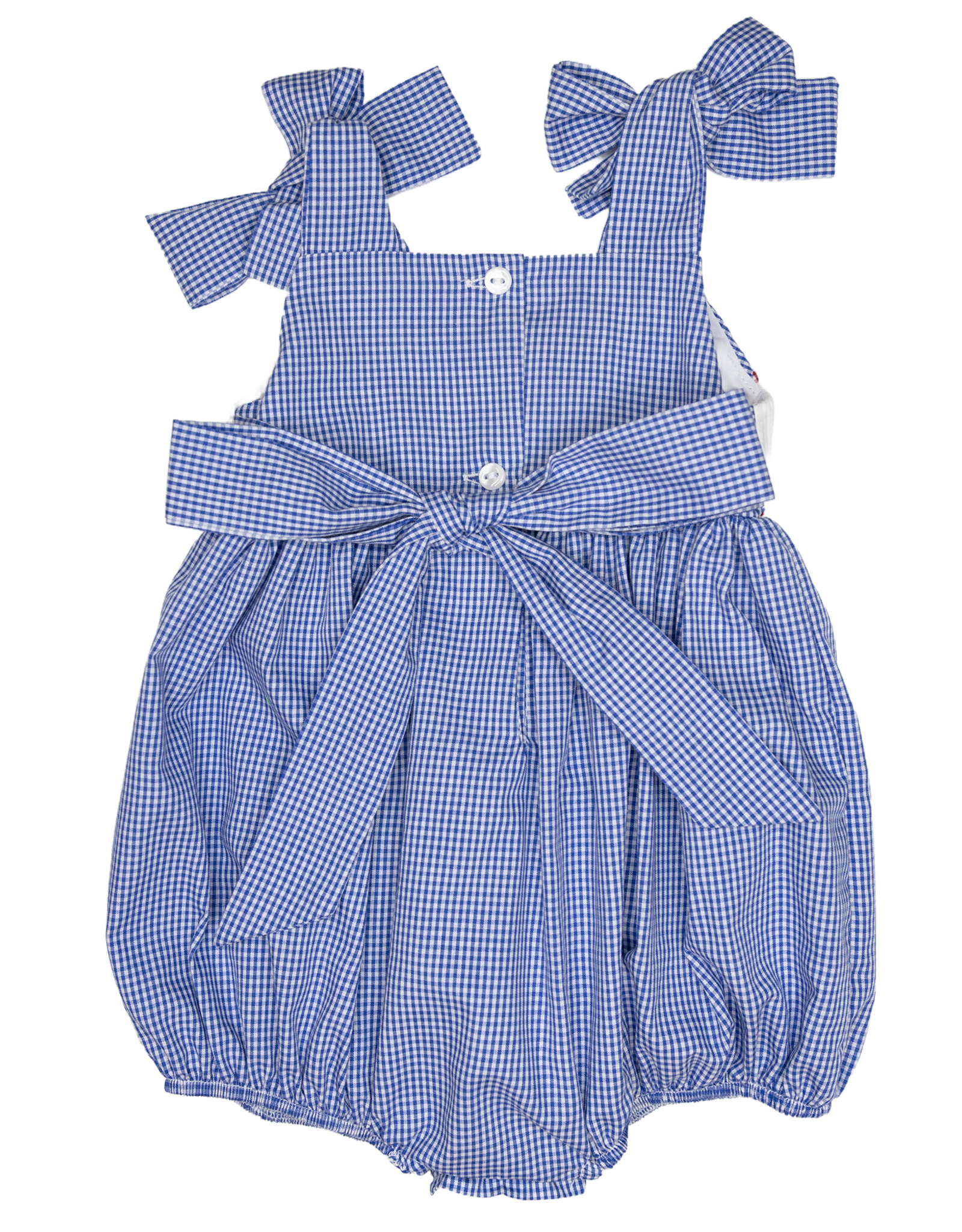 Lulu Bebe LBS26 Gigi Patriotic Popsicle Smocked Bubble