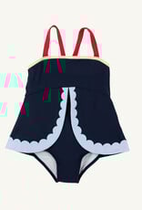 TBBC Stratford Scallop Swimsuit  Navy/Red/Blue