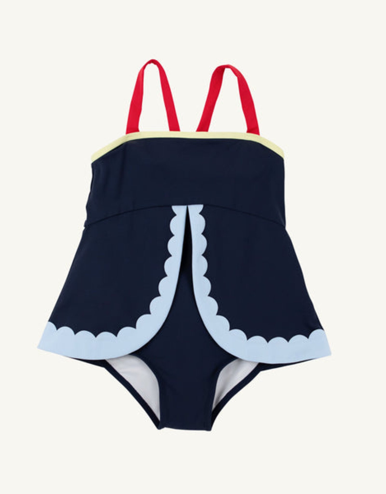 TBBC Stratford Scallop Swimsuit  Navy/Red/Blue