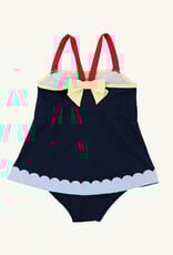 TBBC Stratford Scallop Swimsuit  Navy/Red/Blue