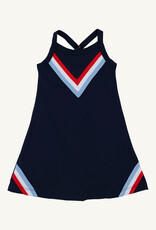 TBBC Prepletic Little Miss Tennis Dress Navy/Red/Blue