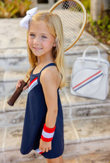 TBBC Prepletic Little Miss Tennis Dress Navy/Red/Blue
