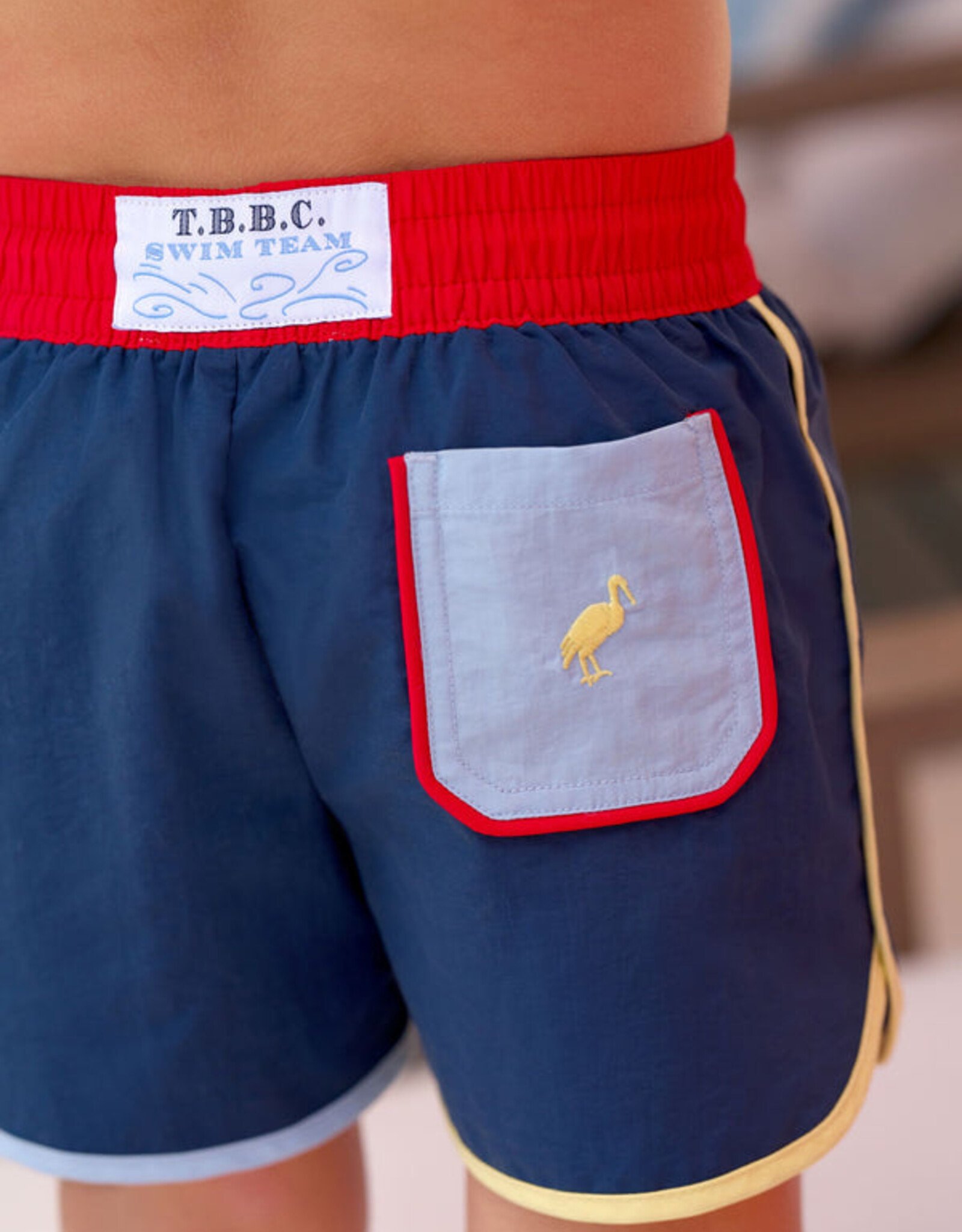 TBBC Tanner Swim Trunks Navy/Red/Blue