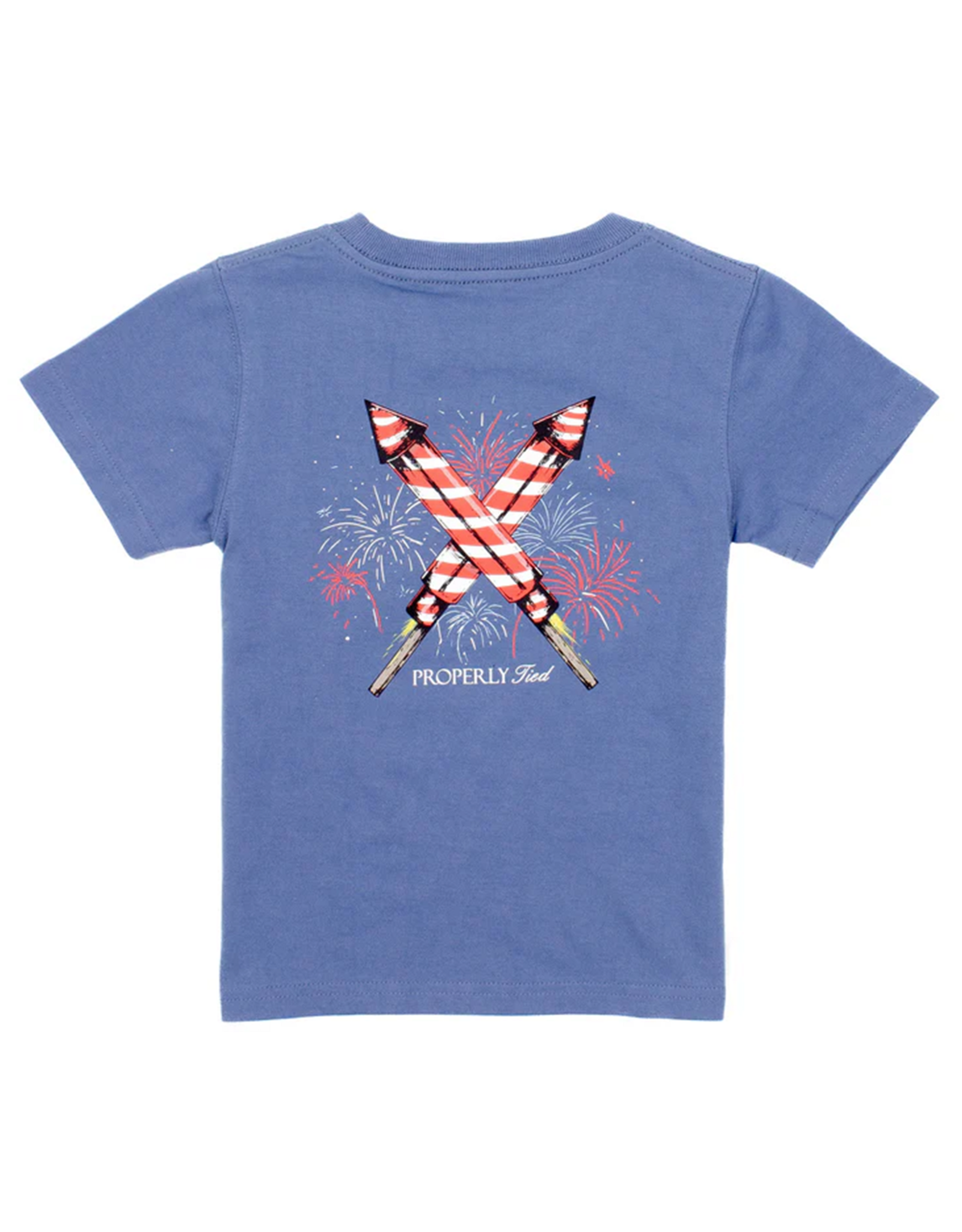 Properly Tied PT26 SS Space Blue Firecracker Tee