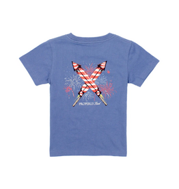 Properly Tied Short Sleeve Space Blue Firecracker Tee