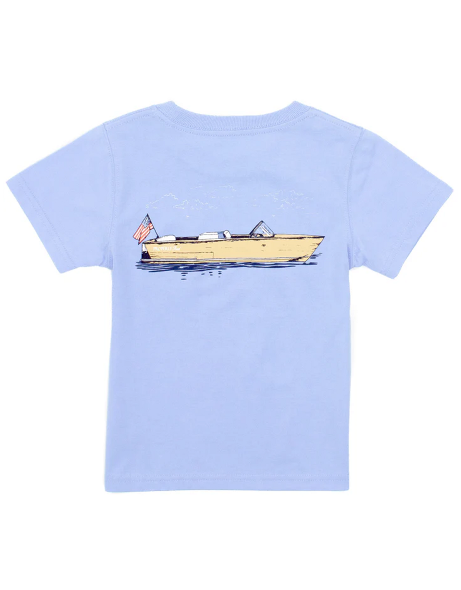 Properly Tied PT26 SS Light Blue Boating Tradition Tee