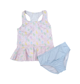 James and Lottie Colette Peplum Swimsuit Popsicle
