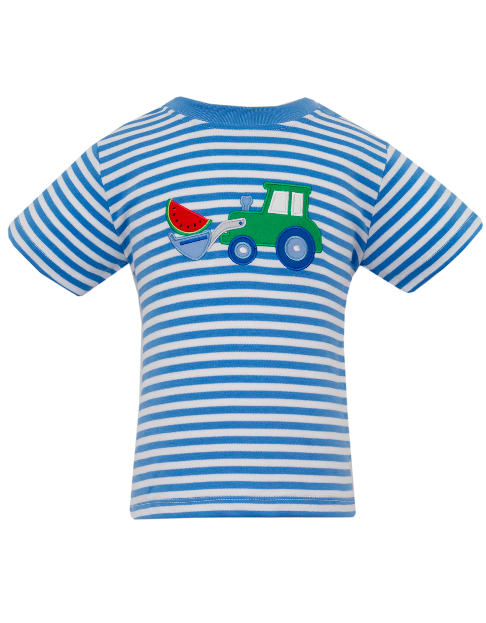 Claire and Charlie 5014P Watermelon Tractor Applique Shirt