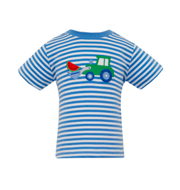 Claire and Charlie Watermelon Tractor Applique Shirt
