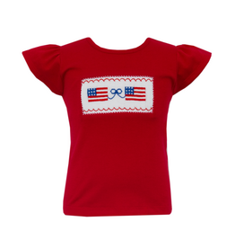Anavini Flag Red Smocked Shirt