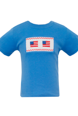 Anavini 316P Flag Blue Smocked Shirt