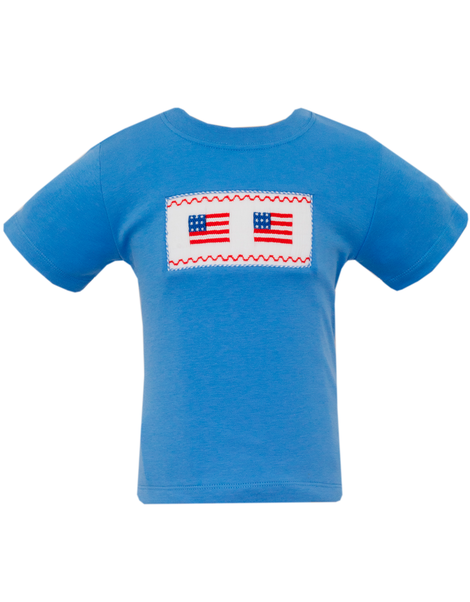 Anavini 316P Flag Blue Smocked Shirt