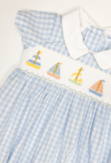 Lulu Bebe LBS26 Noah Smocked Sailboat Bubble
